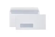 Cumberland DL Envelopes Windowface Secretive Strip Seal 80GSM 110x220mm White Box 500