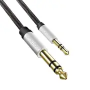 DIGITNOW 6.35mm 1/4" to 3.5mm 1/8" Male TRS Stereo Audio Cable with Alloy Hou...