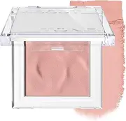 ABOUT TONE Fluffy Wear Blusher - Pressed Powder Cheek Blush with Airy and Soft Matte Blurring Finish Blendable & Buildable Natural Color Korean Makeup Vegan (02 BASHFUL PINK, Pack of 1)