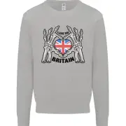 I Love You Great Britain Union Jack Flag UK Mens Sweatshirt Jumper