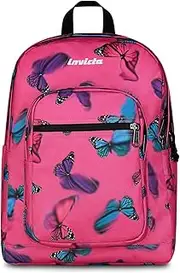 [Invicta] Jelek School Backpack, Pink, Double Compartment with PC Bag and Water Bottle, 34L for Middle and Upper School, Backpack for Girls, Pink, Taglia Unica, Pink, Einheitsgröße