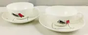 Villeroy & Boch Teatime with LOVISA BURFITT - 6 x tea cups and saucers NEW