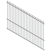 ProtectorAl 1201-2400W x 1800H Monument Spear Top Pool Fence Panel Raked 16-30º