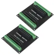 2Pcs ESP32 Expansion Board 30Pin GPIO Breakout Board 1 into 2 Module Terminal...