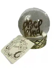 Be Kind Christian Siriano Gold Glitter Waterglobe Snowglobe