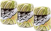 Bulk Buy: Lily Sugar 'n Cream 100% Cotton Yarn (3-Pack) Ombres, Prints, Scents & Stripes (Guacamole #2015)