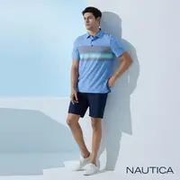 在飛比找momo購物網優惠-【NAUTICA】男裝 經典素面休閒短褲(藍色)