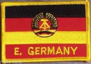 Embroidered International Patch National Flag of East Germany NEW flag