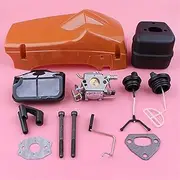 Top Cylinder Engine Cover Shroud Carburetor, for Husqvarna, 137 142 Exhaust Muffler Air Filter Fuel Oil Cap Chainsaw Spare Part Chainsaw Exhaust System