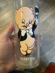 1973 Pepsi Collector Series PORKY PIG Glass Warner Bros Looney Tunes