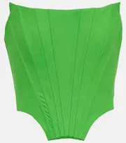 [Giuseppe di Morabito] Giuseppe di Morabito Wool-blend bustier top AU 6 green