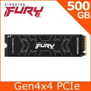 金士頓 FURY Renegade 500GB 1TB 2TB PCIe 4.0 NVMe M.2 SSD 1T 2T