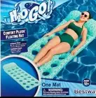 H2OGO! Green Comfort Plush Floating Mat Inflatable Water Pool Lounge 70" x 27"