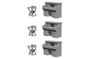 Wizkids Deep Cuts Unpainted Miniatures Desk & Chair Figure Collectable