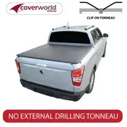 Ssangyong Musso Dual Cab - Short Wheel Base Tonneau Cover - Clip On