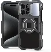 VRIG IPhone15 Promax All Metal Mobile Phone Rabbit cage Handheld Horizontal and Vertical Shooting Bracket stabilizer for Photography Professional Anti Shake Assistant Multifunctional Expansion Handle