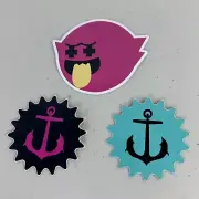 Pink Dolphin Sticker Authentic Streetwear