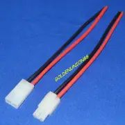 TAMIYA CONNECTORS Male & Female 2pin 1pair 150mm Battery wire 14AWG adaptors RC