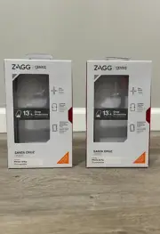 Gear4 ZAGG Santa Cruz Series Hard Case for iPhone 13 PRO CLEAR/Black BUNDLE OF 2