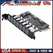 7 Ports PCI-E to USB 3.0 HUB PCI Express Expansion Card Adapter 5Gbps for Mother