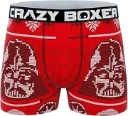 [CRAZYBOXER] Crazy Boxers Star Wars Darth Vader Holiday Sweater Boxer Briefs