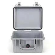 Pelican 1300 Case - Silver without Foam
