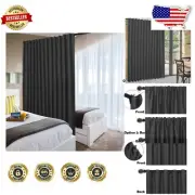 Versatile Black Patio Sliding Door Curtains - 120x84 Weather Resistant Design