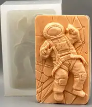 SPACEMAN SILICONE MOLD for soap making and other crafts COSMONAUT ASTRONAUT
