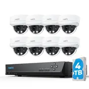 Reolink CCTV 4K IK10 Optical Zoom Cameras and 16-Channel NVR with 4TB HDD