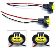Wire Pigtail Female N H11 Two Harness Head Light High Beam Socket Connector Plug