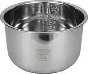 HOLIDYOYO Rice Cooker Pot Replacement Non Stick Cooking Pot Liner Insert 5L Rice Cooker Inner Pot Power Rice Container Stainless Steel Cookware Electric Cooker Accessory