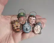 DOLLHOUSE MINIATURES HALLOWEEN ~ VINTAGE IMAGES OF WIZARD OF OZ MASKS