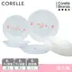 【美國康寧】CORELLE 櫻之舞5件式餐盤組 (6吋平盤/深盤各1+8吋平盤/深盤/微波蓋各1)-E01