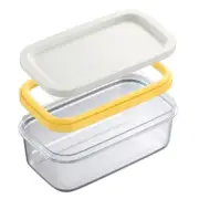 Plastic Butter Dish Keeper with Cutter Easy Cutting and Storage Container Bowl