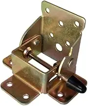Ausujo Folding Table Leg Bracket Self Lock - Yellow Steel - 75mm x 60mm x 65mm - 130g - 1 Piece - Modern Zinc Plated - Tables, Portable Furniture