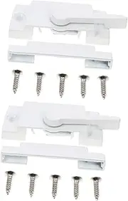Homoyoyo 2Sets Window Theft Sash Locks Durable Security Locks for Sliding Windows Easy Installation Pet Safety Sturdy Zinc Alloy Material