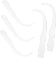 Anneome 5pcs Earring Display Strip Stands Clear Earrings for Post Component Displaying Earring Sticks Bend Key Curve Displays Accessories Women Tools Prop Type Rods Transparent Acrylic