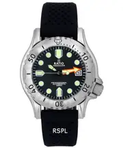 RATIO FreeDiver Professional Black Dial Automatic RTF015 500M Analog Mens Watch