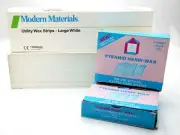 2x10oz Boxes Pyramid Handi-Wax & 1x Box Utility Wax Strips-75 Large White. NEW.