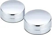 DNA MOTORING ZTL-Y-0264 Set of 2 Rear Wheel Center Caps Compatible with 2003-2018 Ram 3500 DRW, Fits Dually Models with 17'' Wheel, Chrome