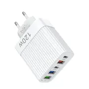 5-Port USB PD Charger 3USB-A+2USB-C PD QC3.0 Fast Charging Wall Charger Adapter EU Plug US Plug for iPhone 15 14 13 Pro