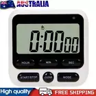 Digital Stopwatch Kitchen Countdown Timer Alarm Reminder Clock (Black) #AU