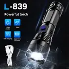 1200000LM LED Flashlight Zoom Light Super Bright Torch USB Rechargeable COB Lamp