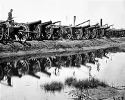 New 8x10 Civil War Photo: Captured Confederate Siege Guns at Rocketts, Richmond