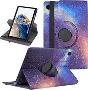Rotating Case for Samsung Galaxy Tab A8 10.5 Inch 2021 2022 Tablet (SM-X205N/X200N/X207), 360 Degree Rotating Protective Stand Cover with Auto Wake Sleep for Galaxy Tab A8 (Galaxy)
