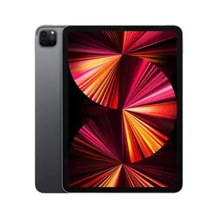 Apple iPad Pro 12.9吋 128GB 5G行動網路版 2021(含鋼化玻璃貼+可立式三折皮套+60w快速充電線)