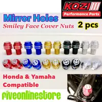 在飛比找蝦皮購物優惠-山葉 HONDA Kozi 彩色合金後視鏡孔螺母蓋本田和雅馬