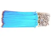 SPOKE SALE Hi-Tech Powder Coated Spokes 187mm Light Blue (36)