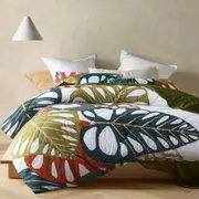 Accessorize 3 Piece Monstera Digital Printed Comforter Set