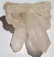 Bright Quartz Crystal Beautiful Intergrown Cluster Madagascar 108g